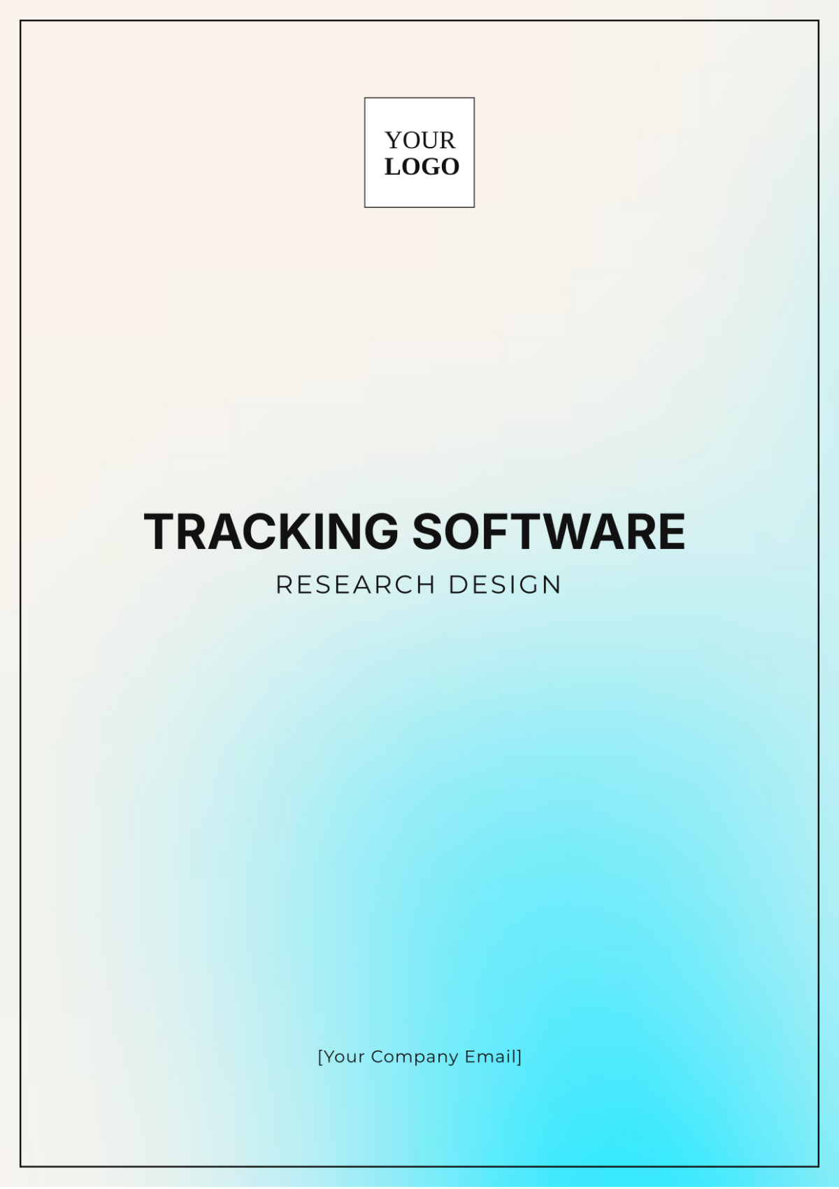 Tracking Software Research Design Template - Edit Online & Download