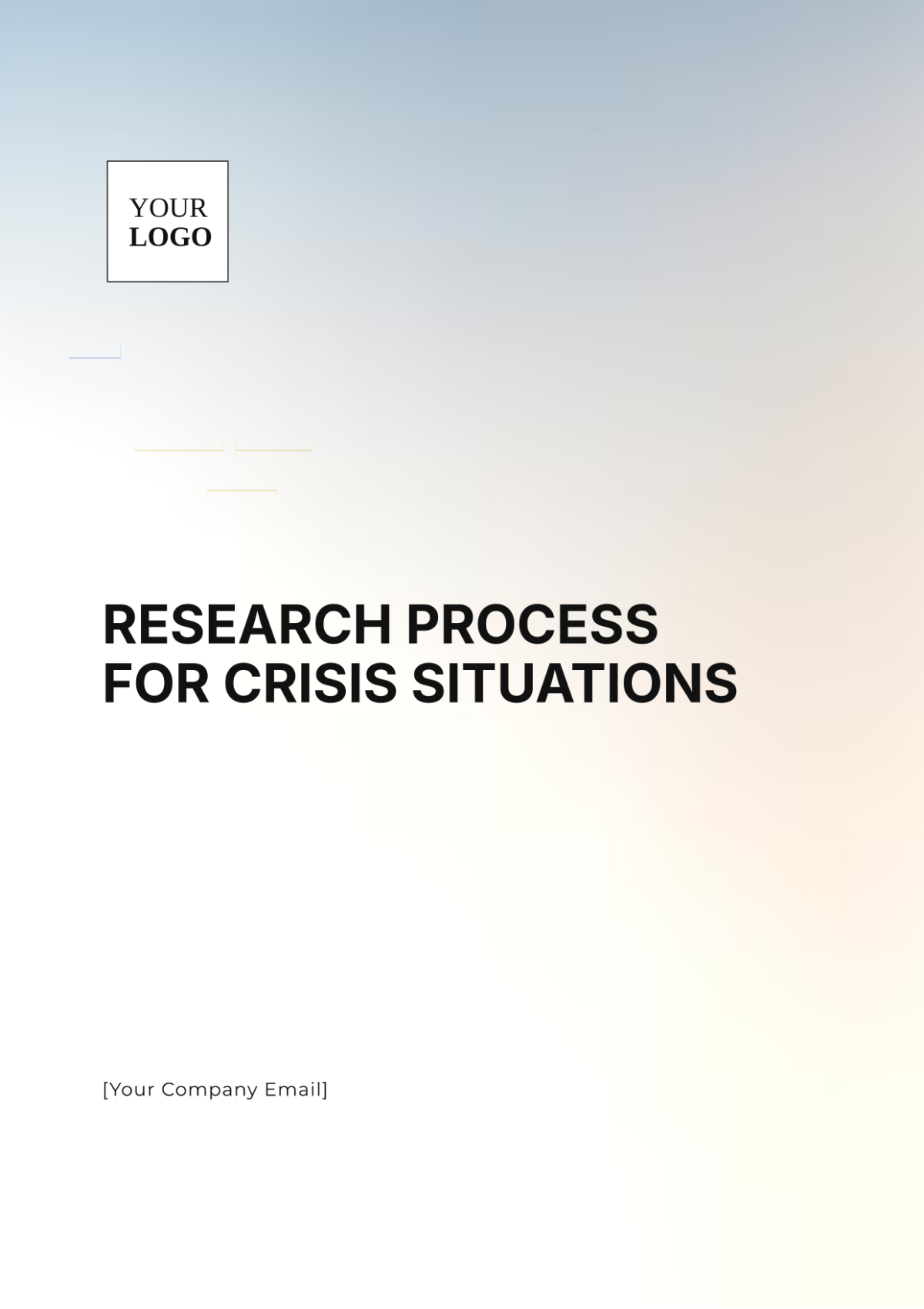 Research Process for Crisis Situations Template - Edit Online & Download