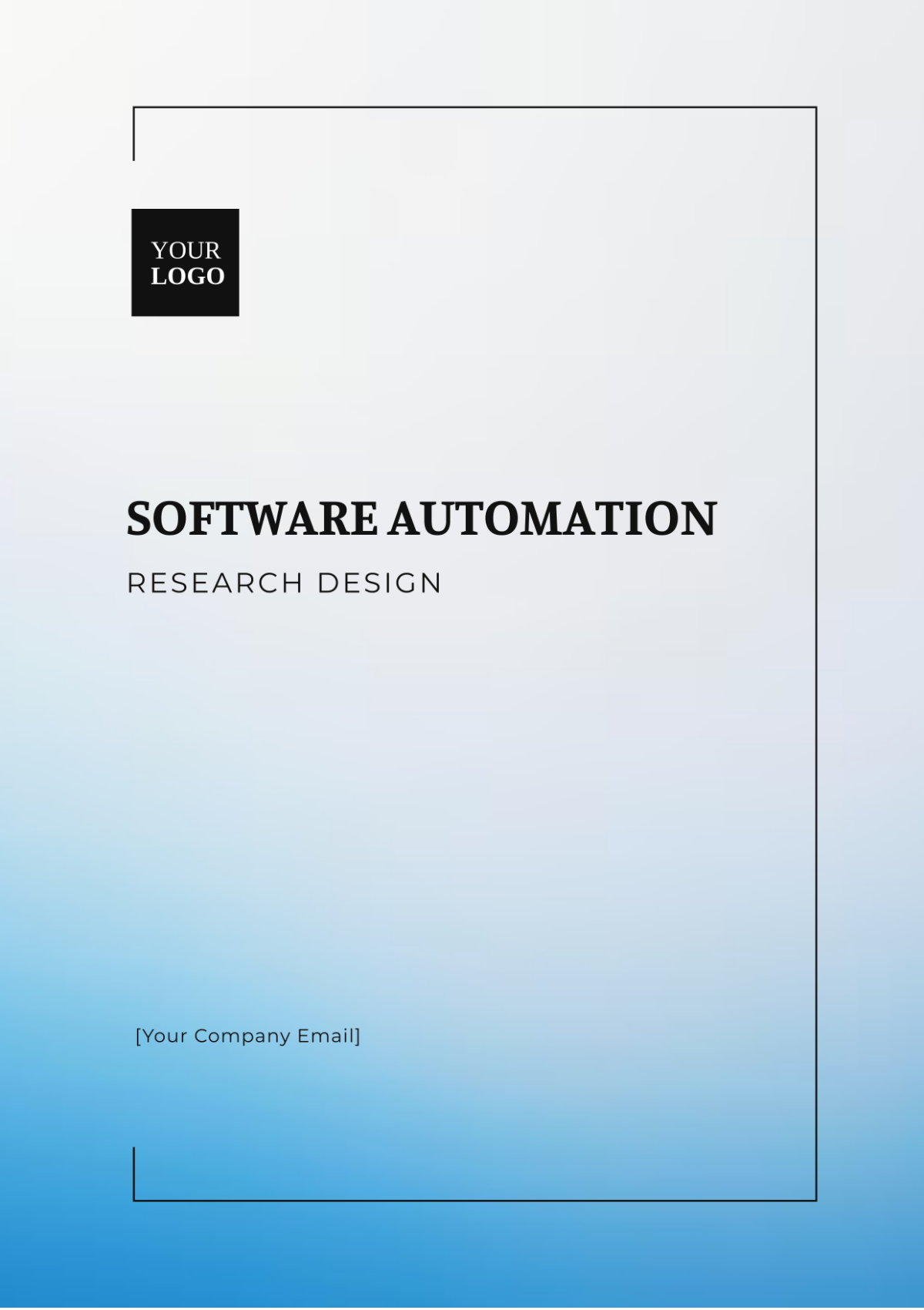 Software Automation Research Design Template - Edit Online & Download