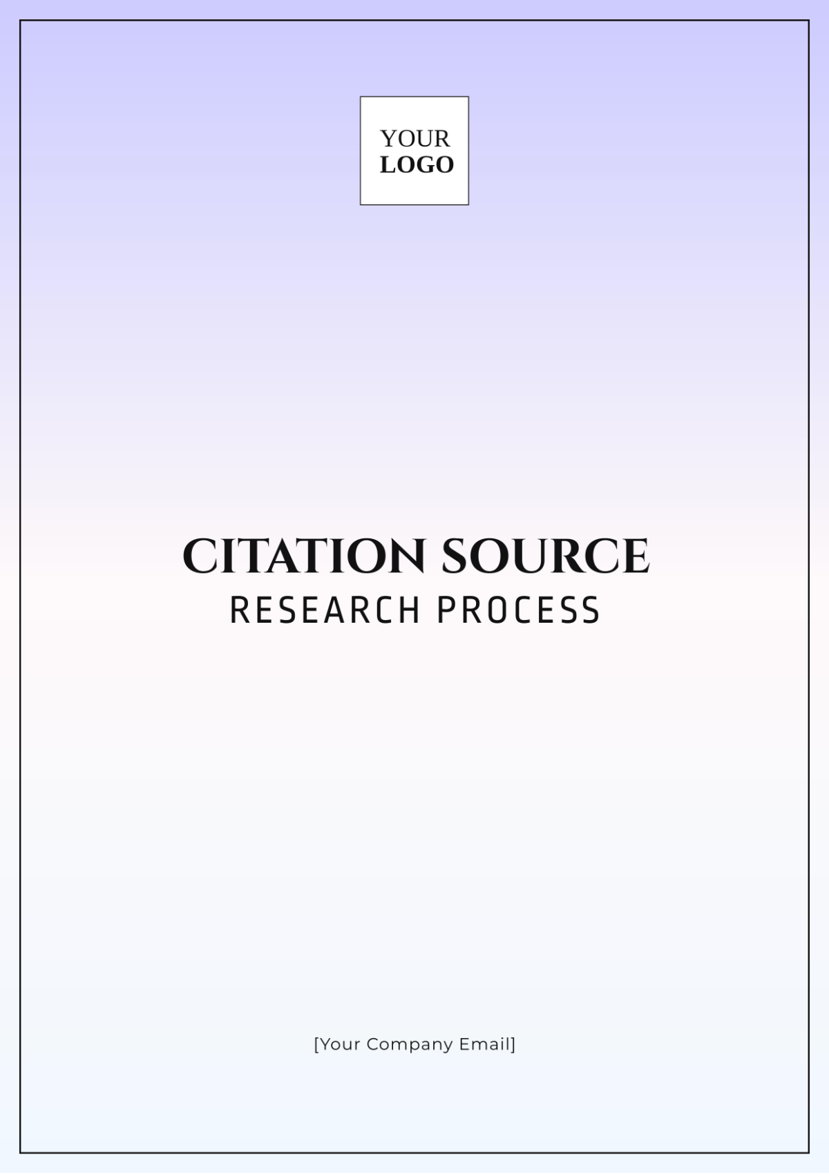 Citation Source Research Process Template - Edit Online & Download