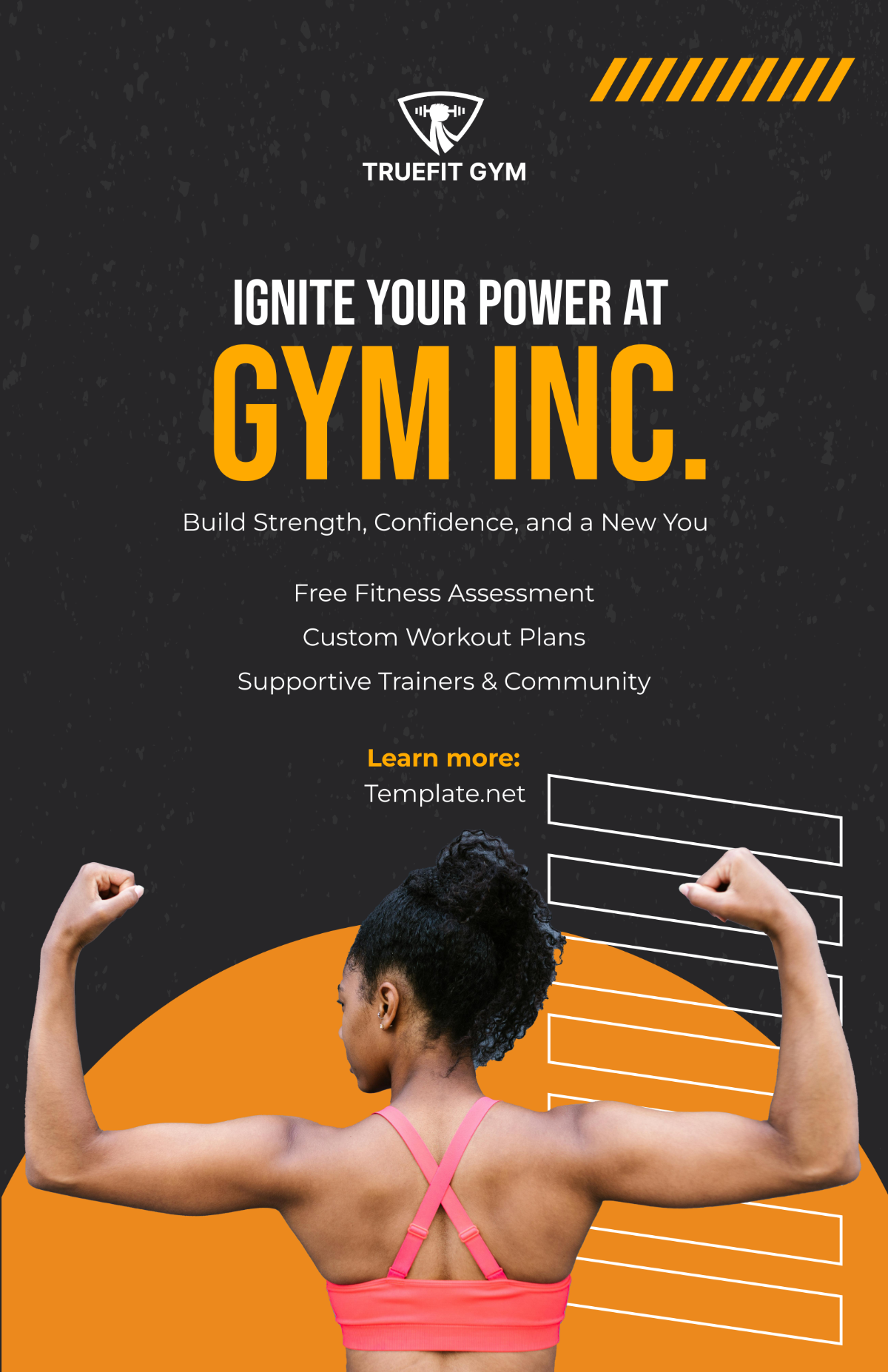 Free Gym Digital Poster Template