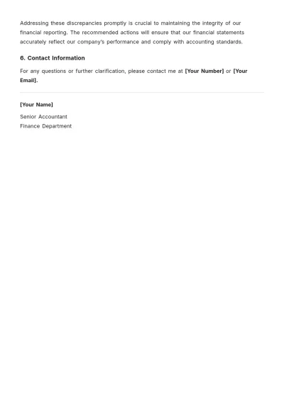 Free Accounting Memorandum Template to Edit Online