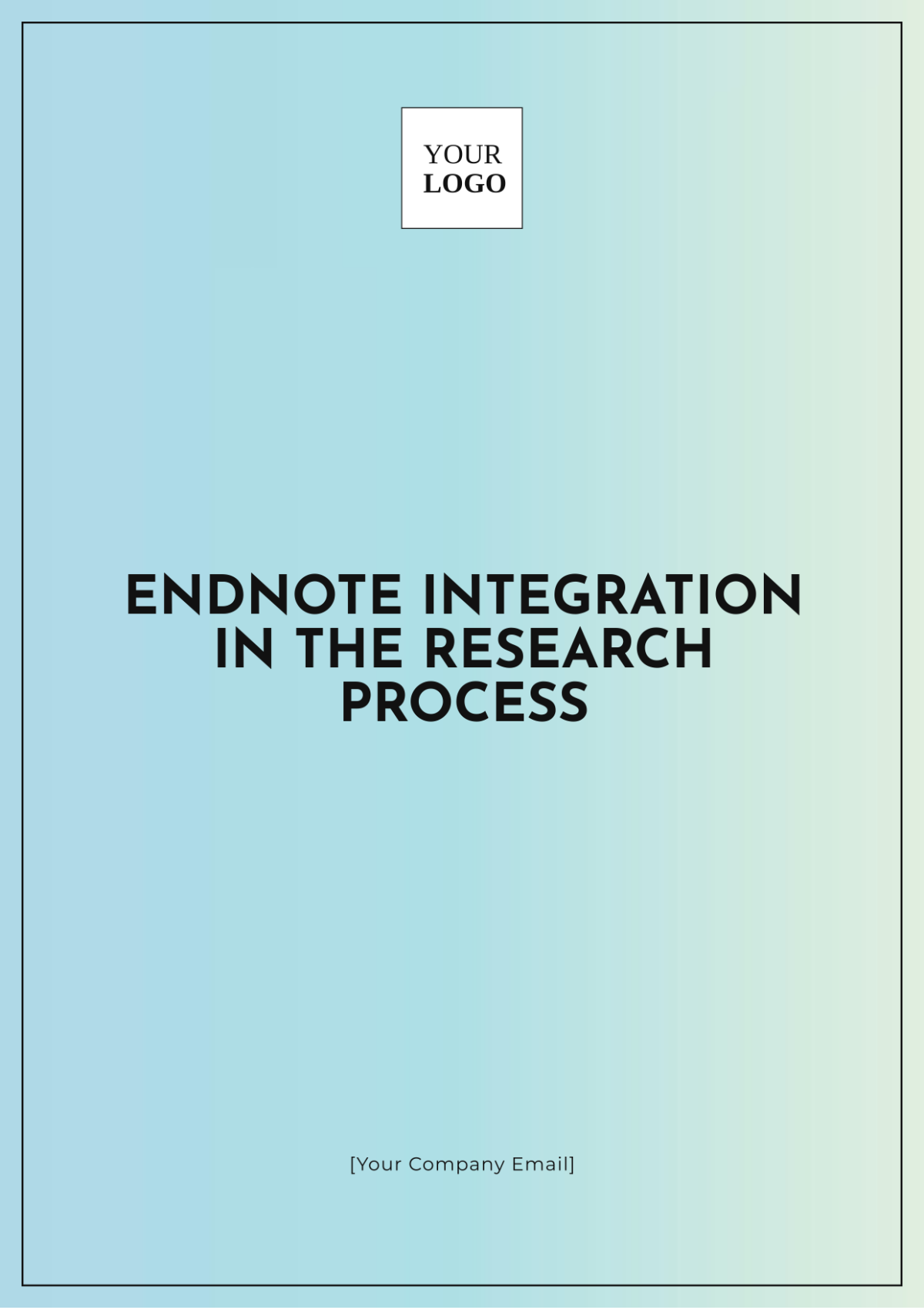 EndNote Integration in Research Process Template - Edit Online & Download