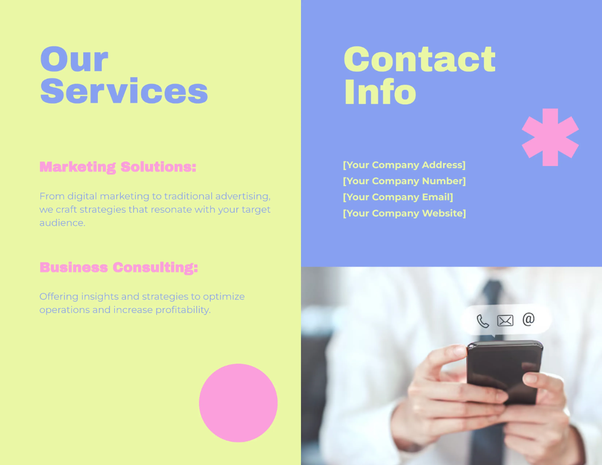 Free Bold Minimalist Brochure Template to Edit Online