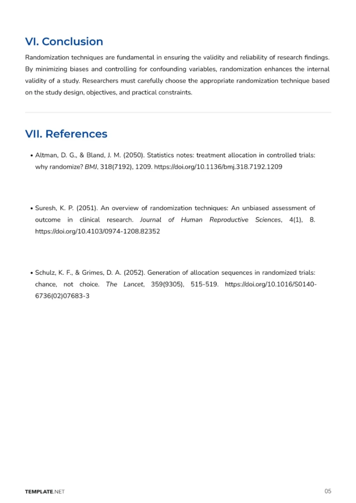 Free Randomization Techniques Research Design Template to Edit Online