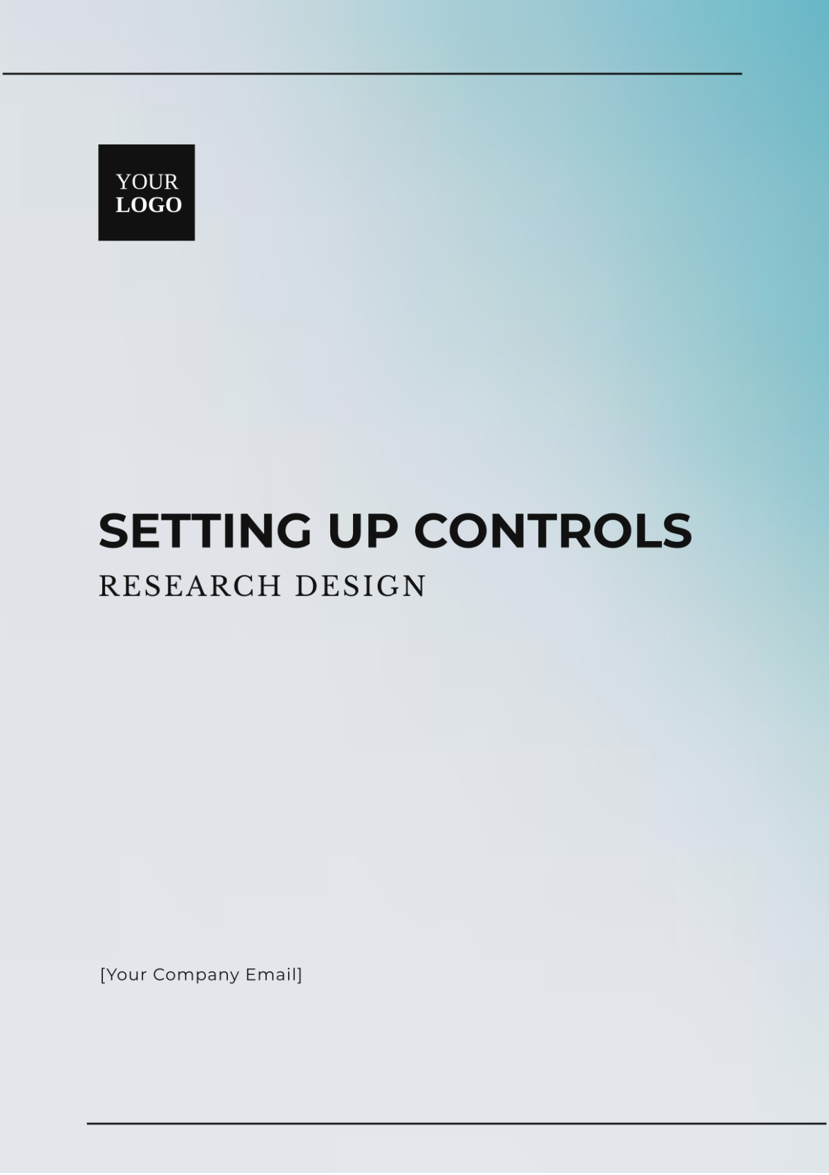 Setting Up Controls Research Design Template - Edit Online & Download