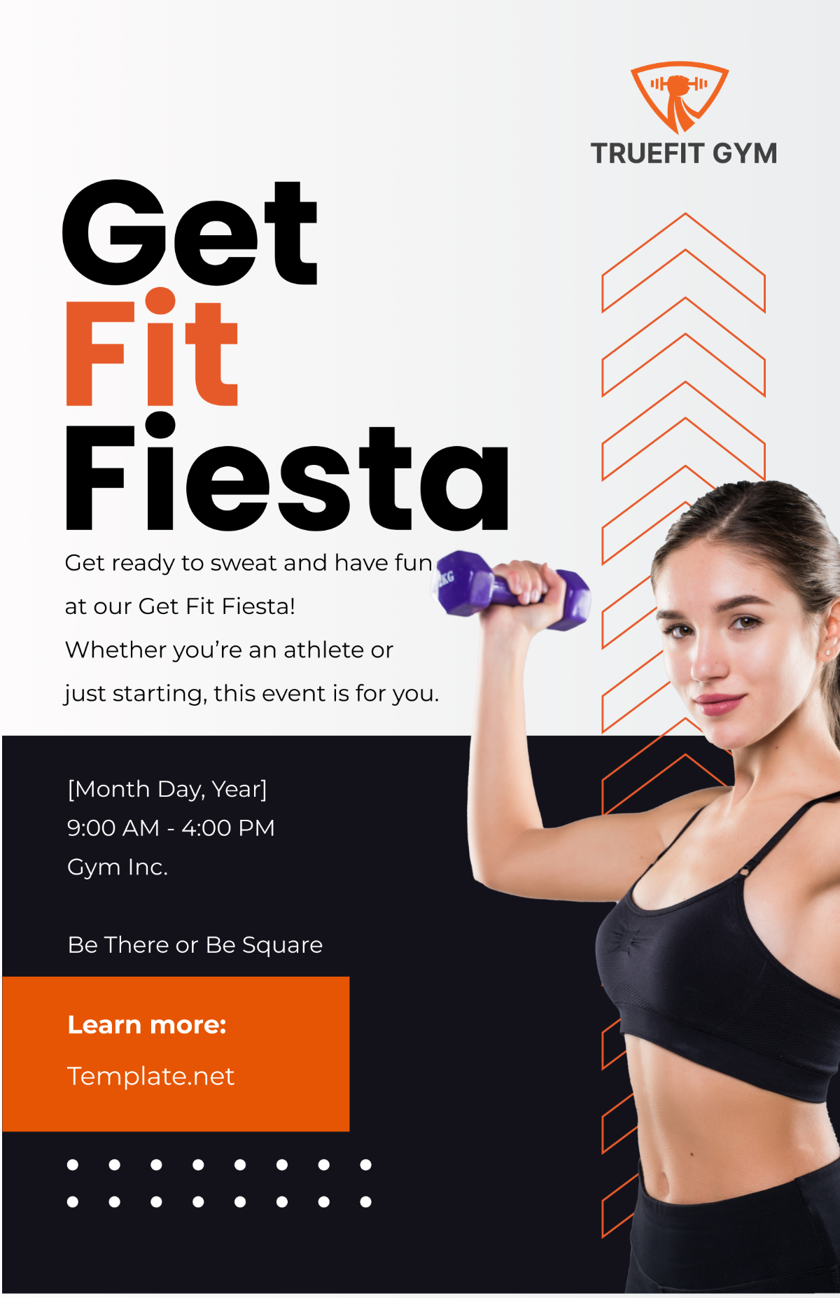 Free Gym Event Poster Template