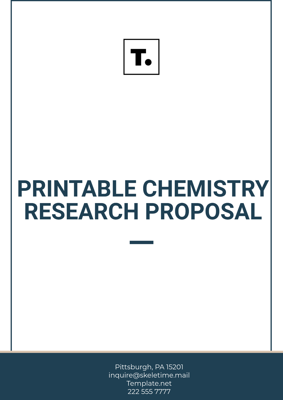 Printable Chemistry Research Proposal Template - Edit Online & Download