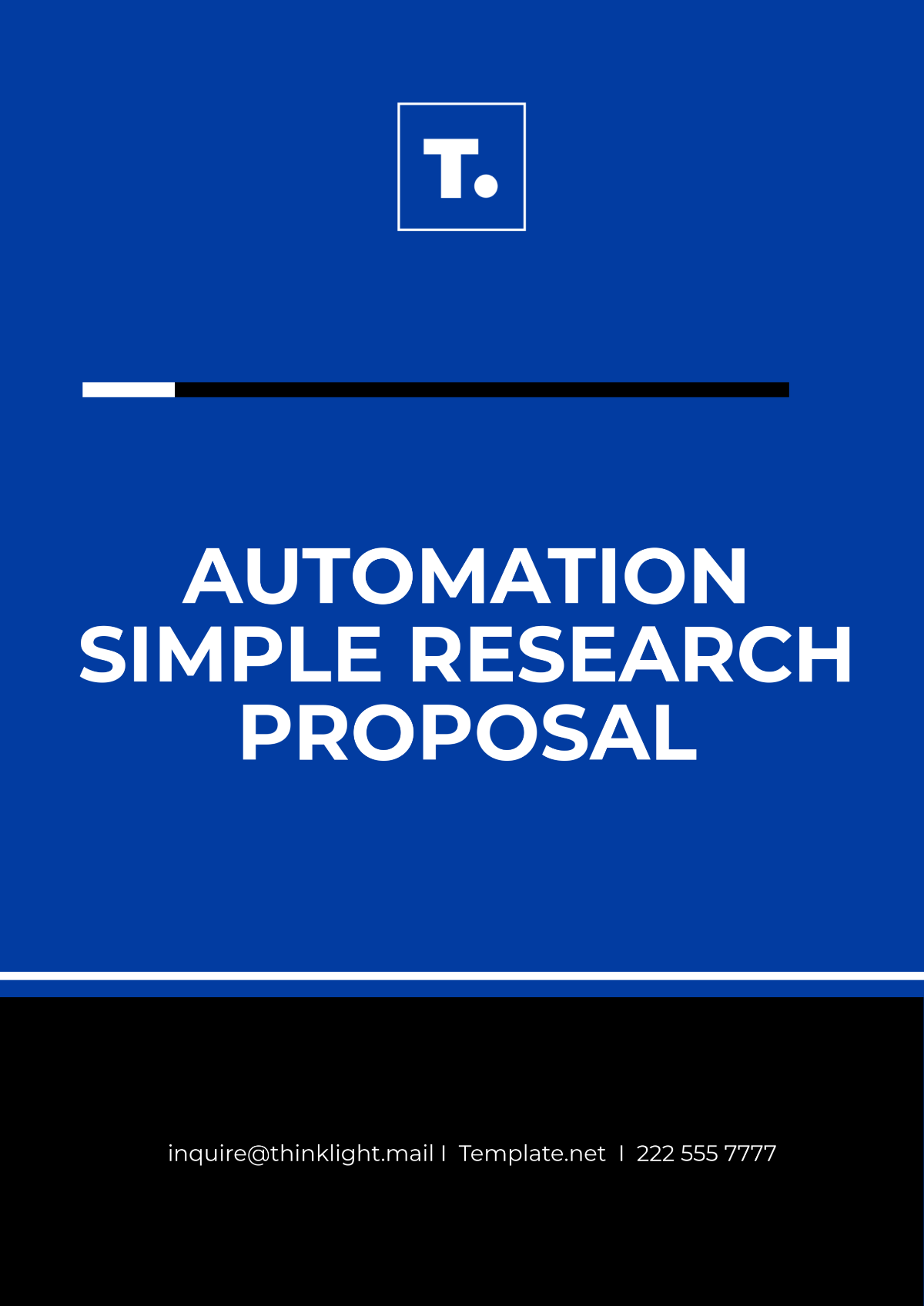 Automation Simple Research Proposal Template - Edit Online & Download