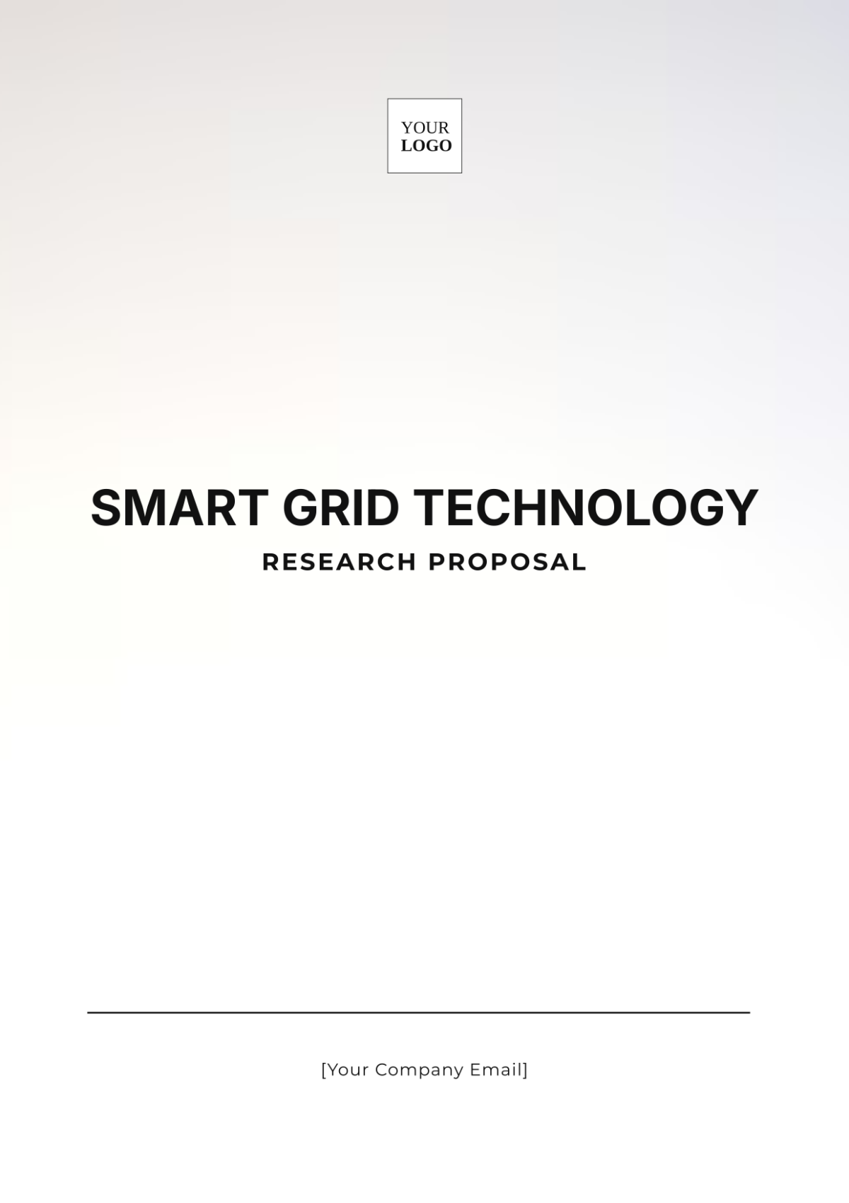 Smart Grid Technology Research Proposal Template - Edit Online & Download