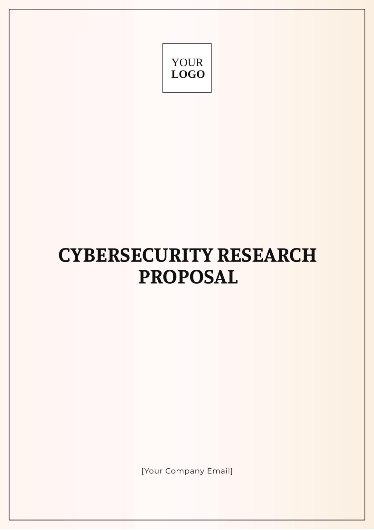 Free Cybersecurity Research Proposal Template - Edit Online & Download ...