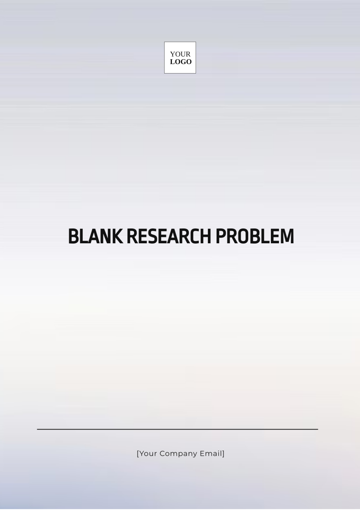 Blank Research Problem Template - Edit Online & Download