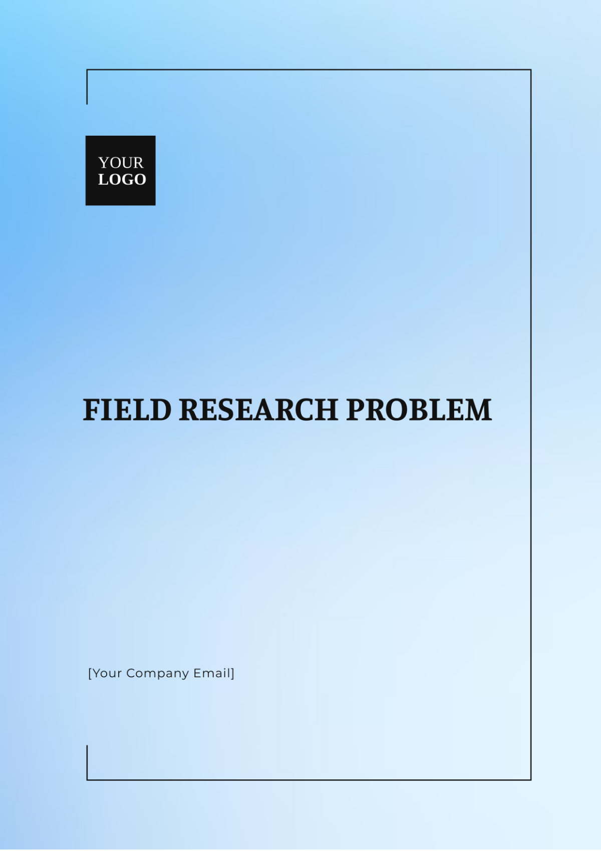 Field Research Problem Template - Edit Online & Download