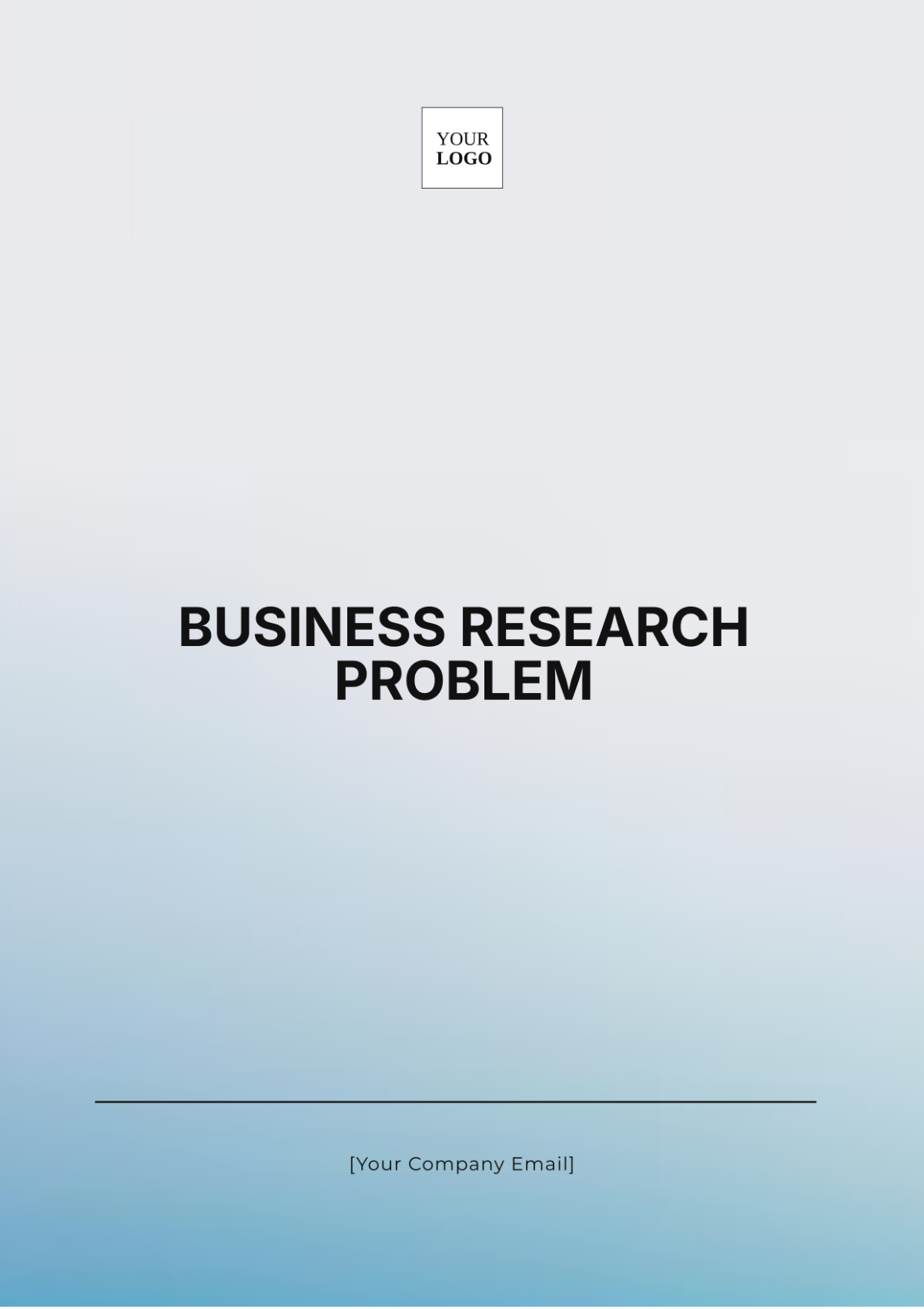 Business Research Problem Template - Edit Online & Download