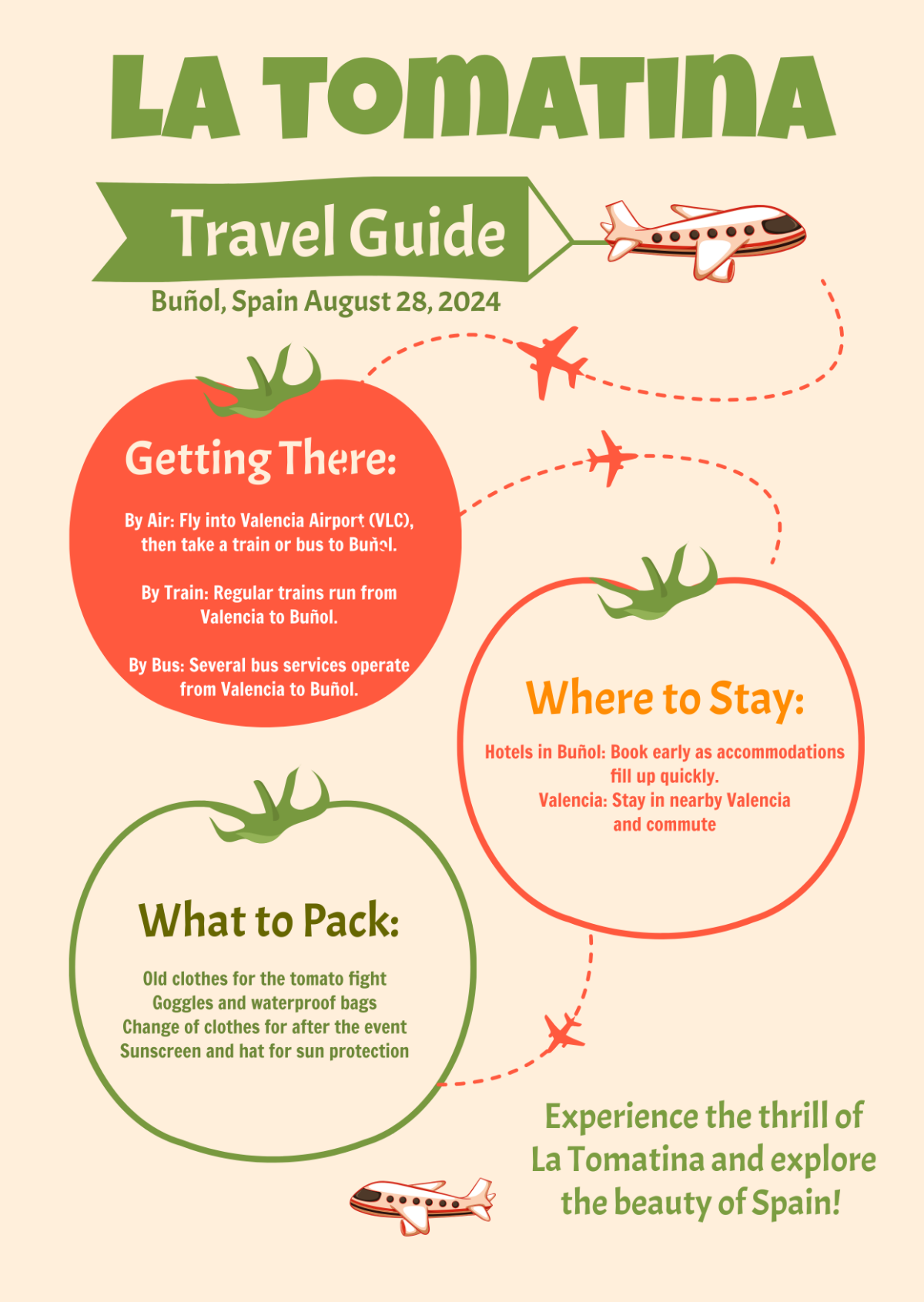 La Tomatina Travel Guide Template - Edit Online & Download