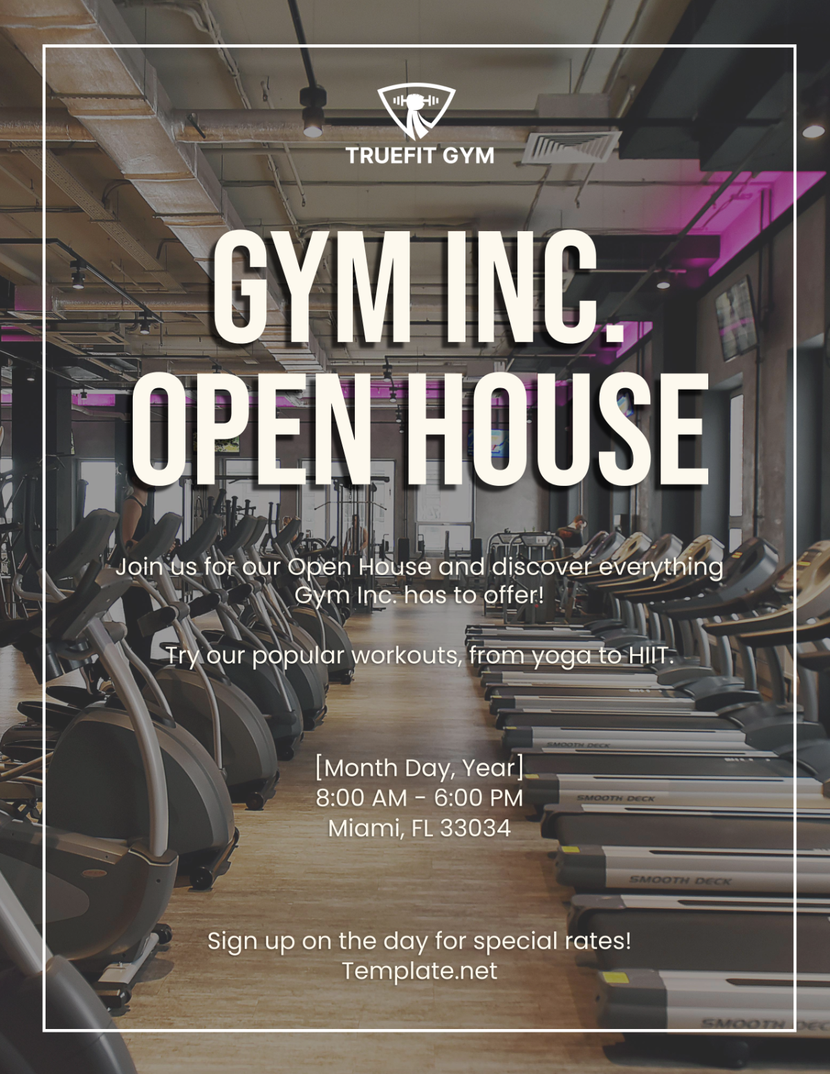 Gym Open House Flyer