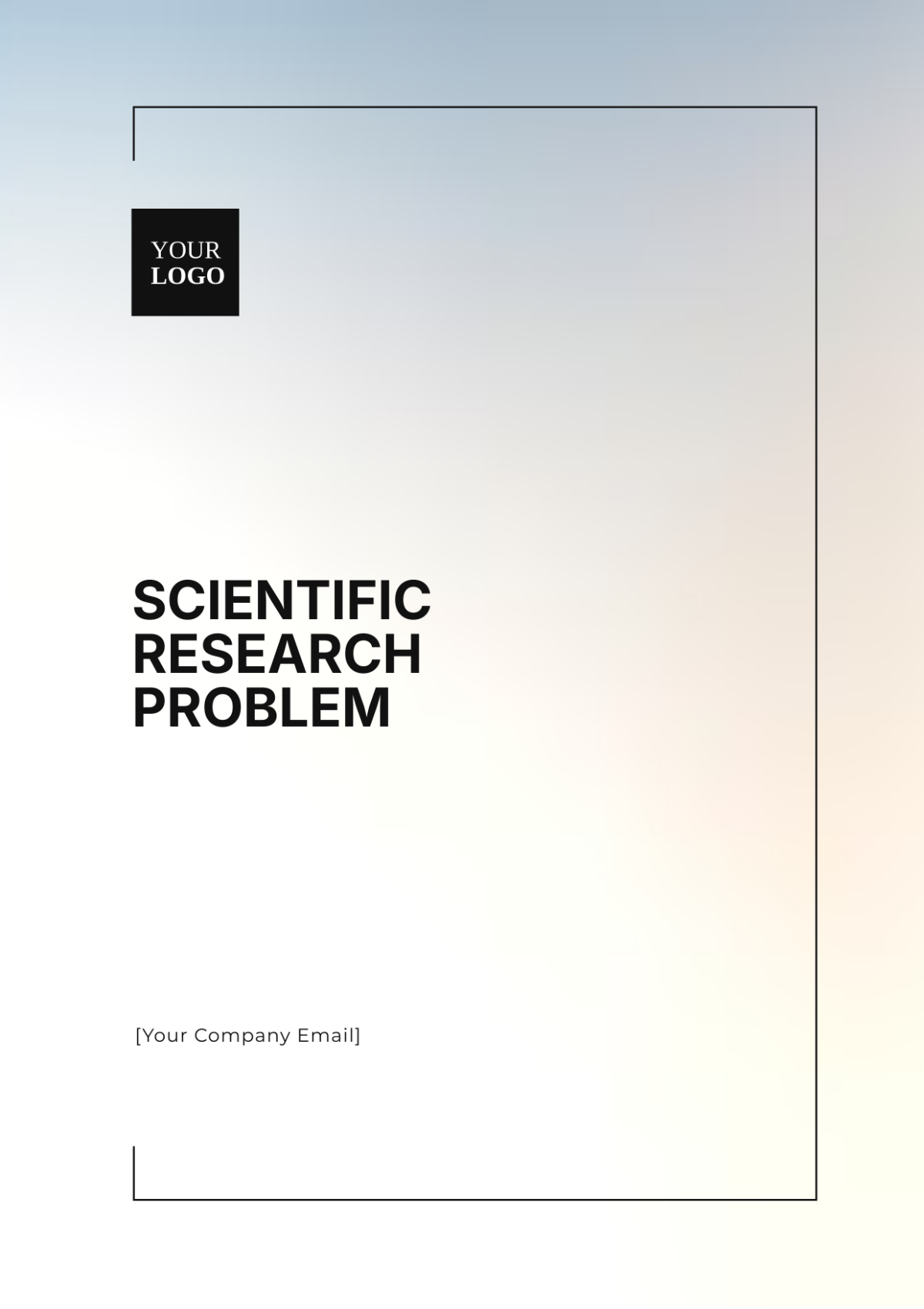 Scientific Research Problem Template - Edit Online & Download