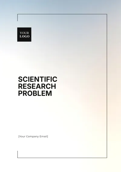 Free Scientific Research Problem Template to Edit Online