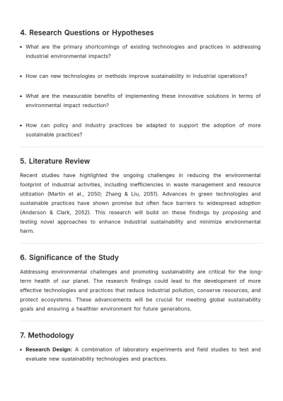 Free Scientific Research Problem Template to Edit Online