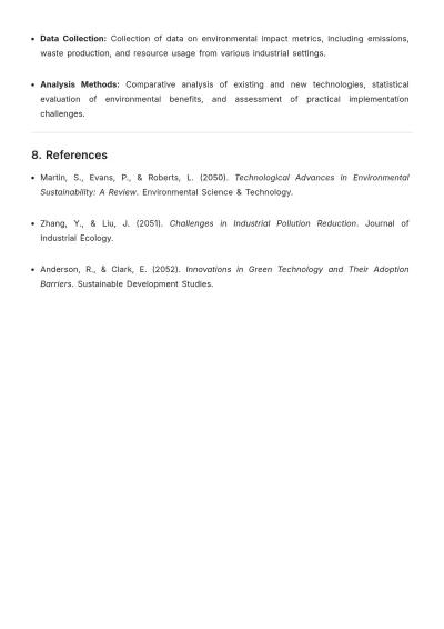 Free Scientific Research Problem Template to Edit Online