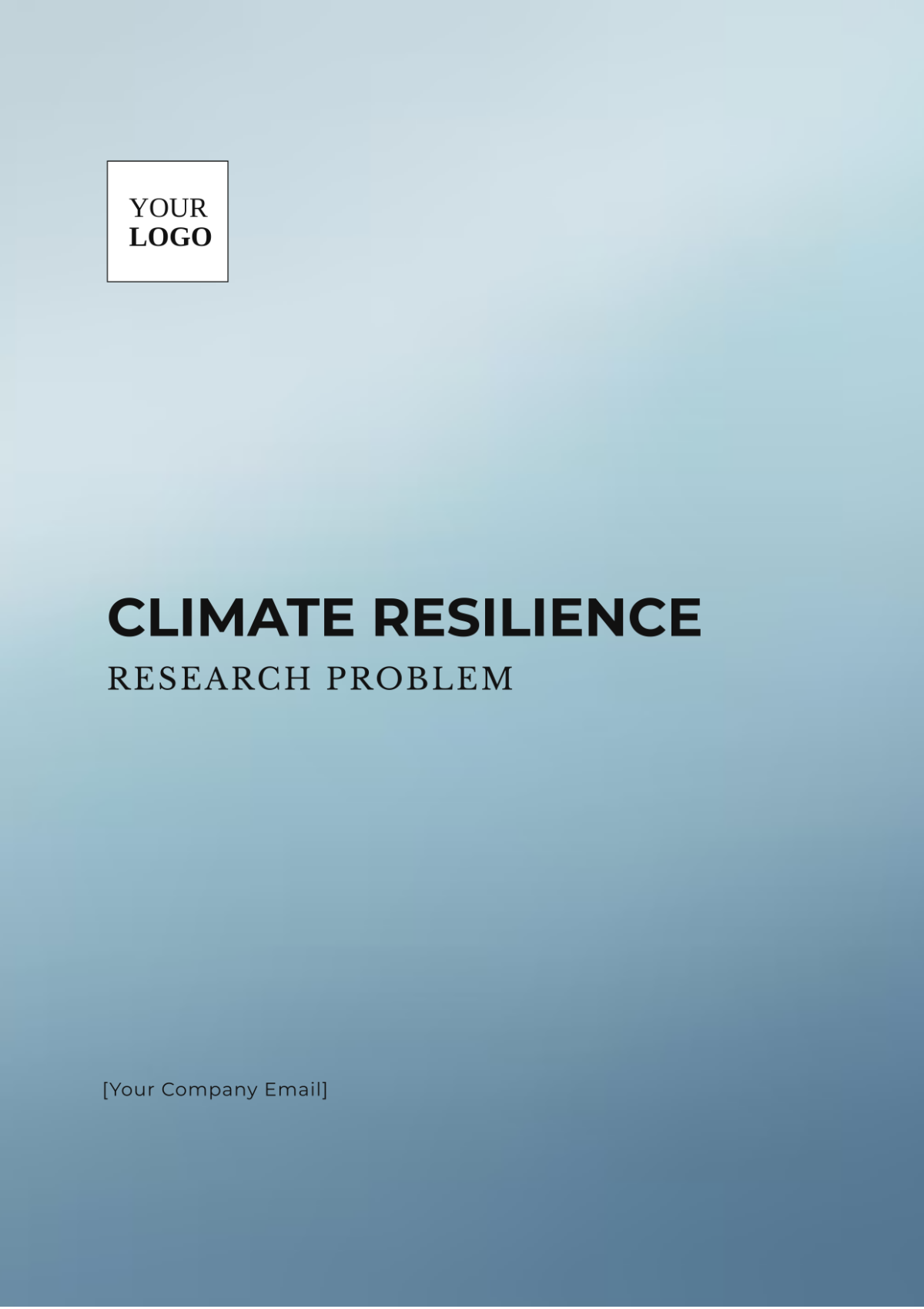 Climate Resilience Research Problem Template - Edit Online & Download