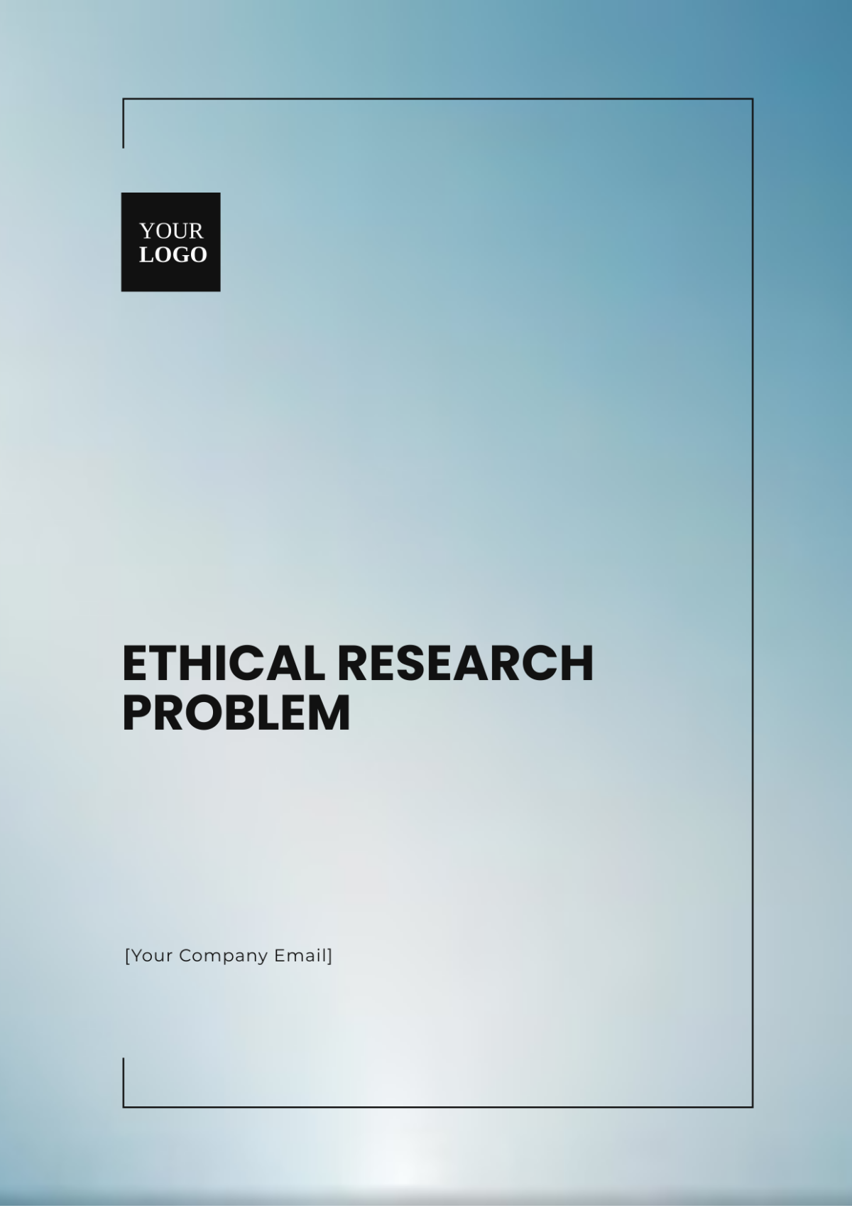 Ethical Research Problem Template - Edit Online & Download