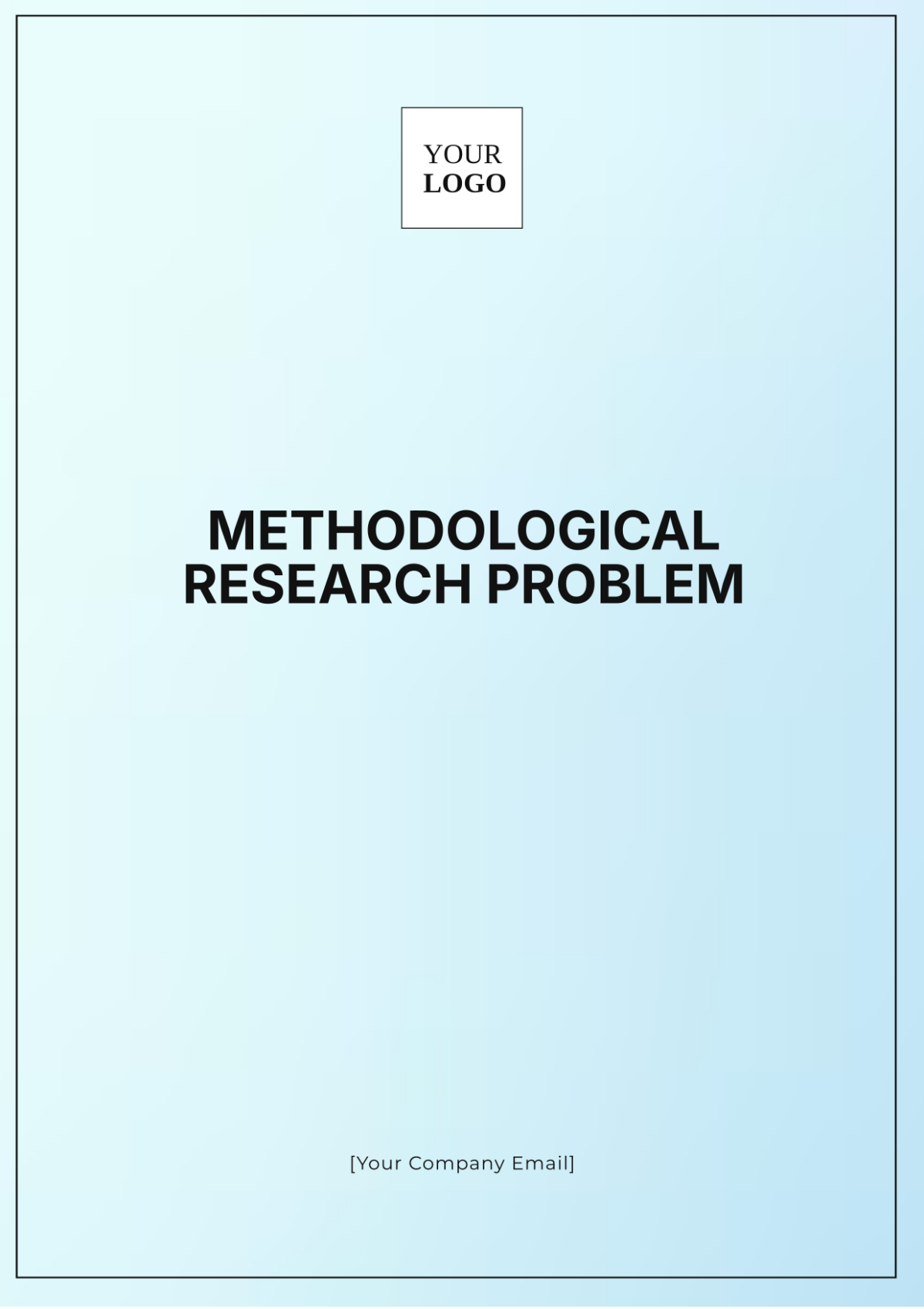 Methodological Research Problem Template - Edit Online & Download