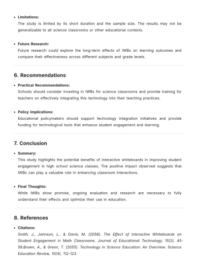 Free Classroom Research Problem Template to Edit Online