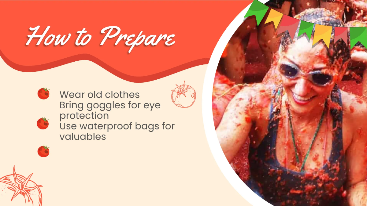 Free La Tomatina Presentation Template to Edit Online