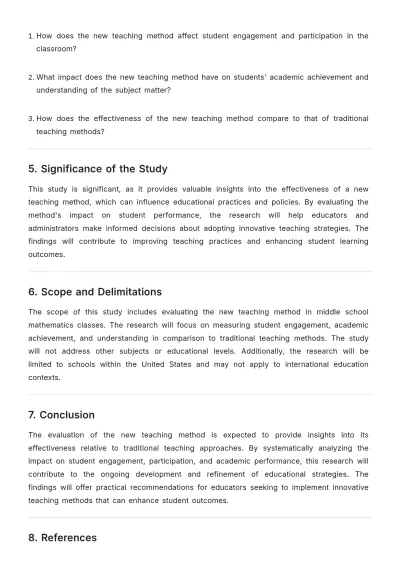 Free Formal Research Problem Template to Edit Online