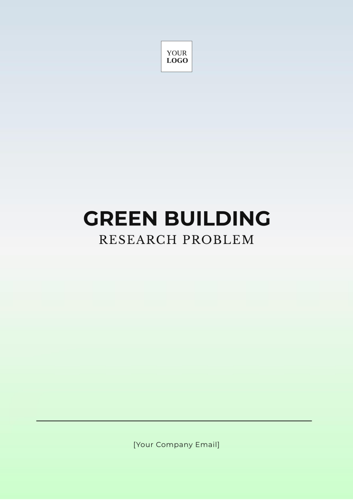 Green Building Research Problem Template - Edit Online & Download