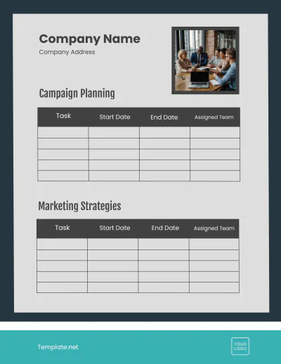 Free Marketing Planner Template to Edit Online