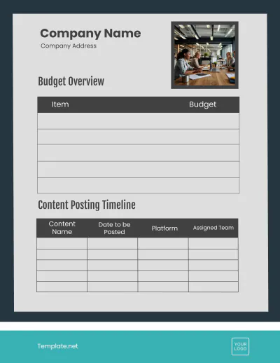Free Marketing Planner Template to Edit Online
