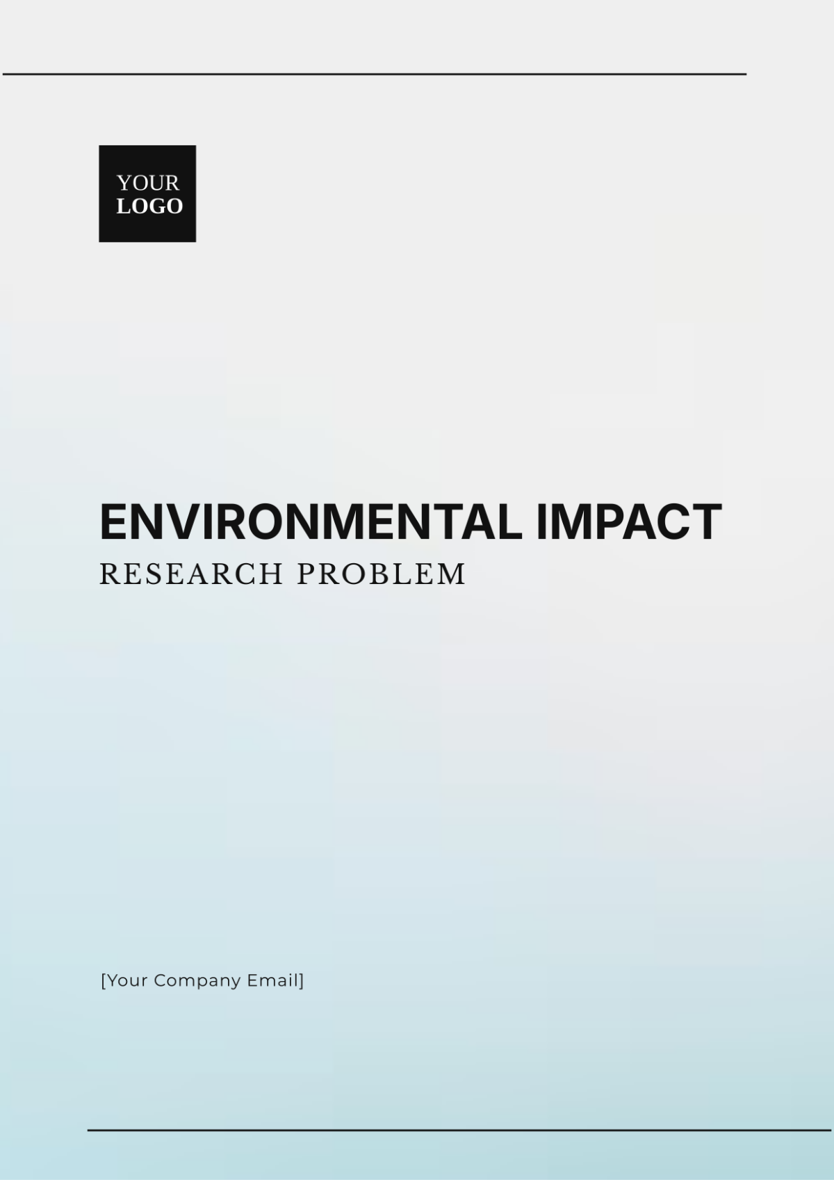 Environmental Impact Research Problem Template - Edit Online & Download