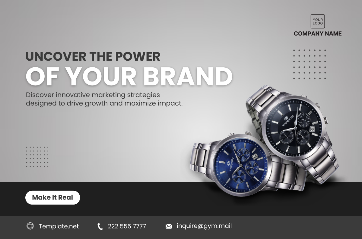 Marketing Website Banner Template - Edit Online & Download