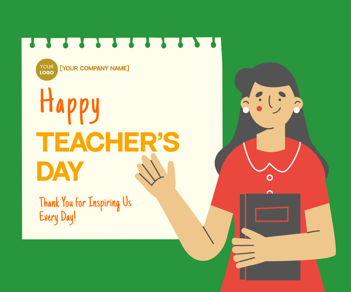 Teachers Day Celebration Banner Template - Edit Online & Download