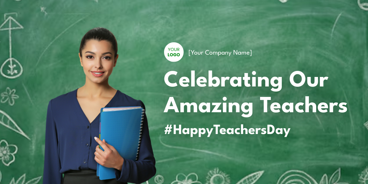 Teachers Day Social Media Banner Template - Edit Online & Download