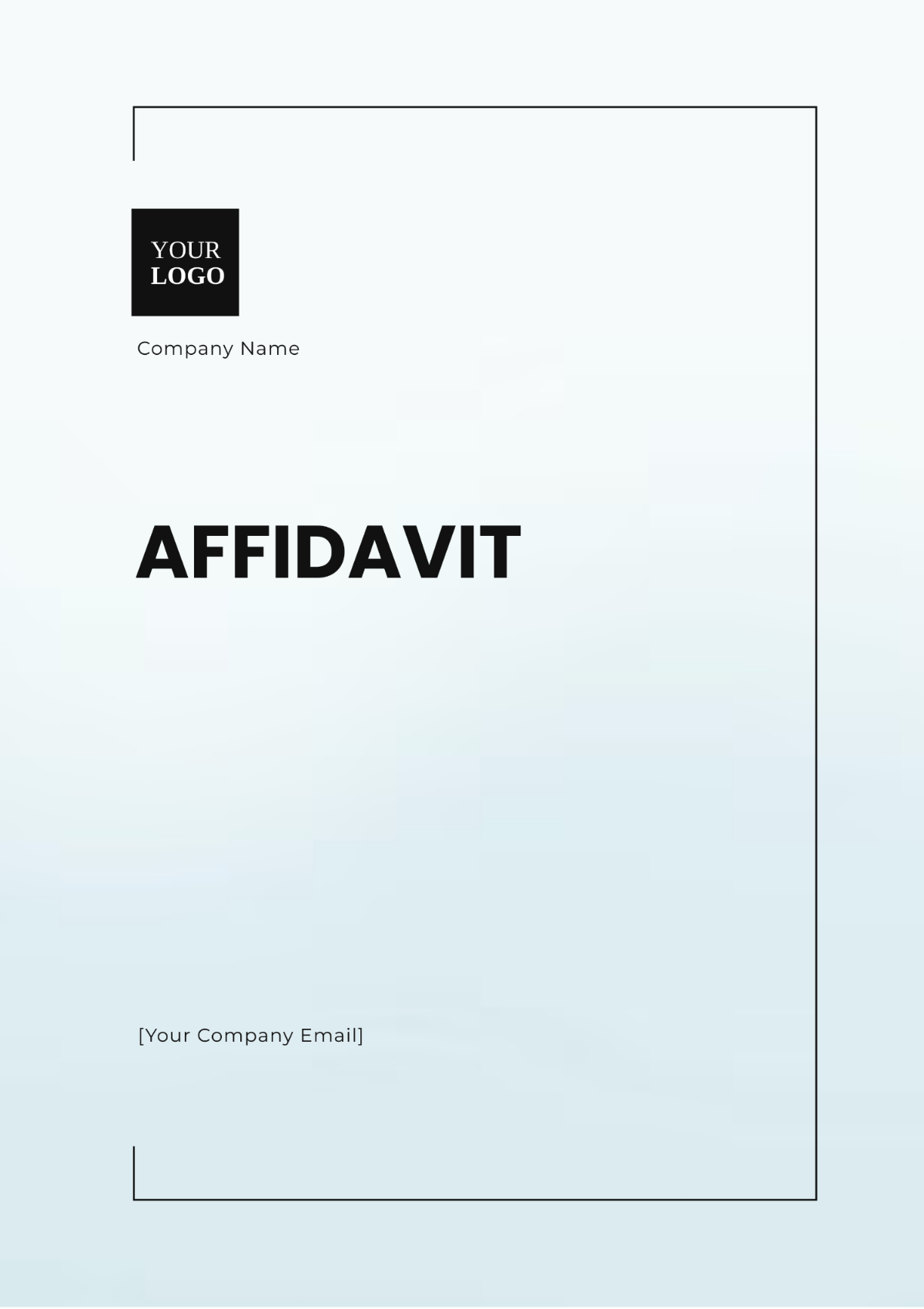 Affidavit Template