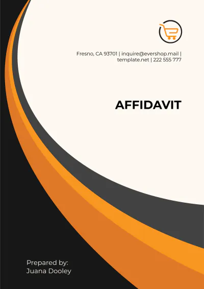 Free Affidavit Template to Edit Online