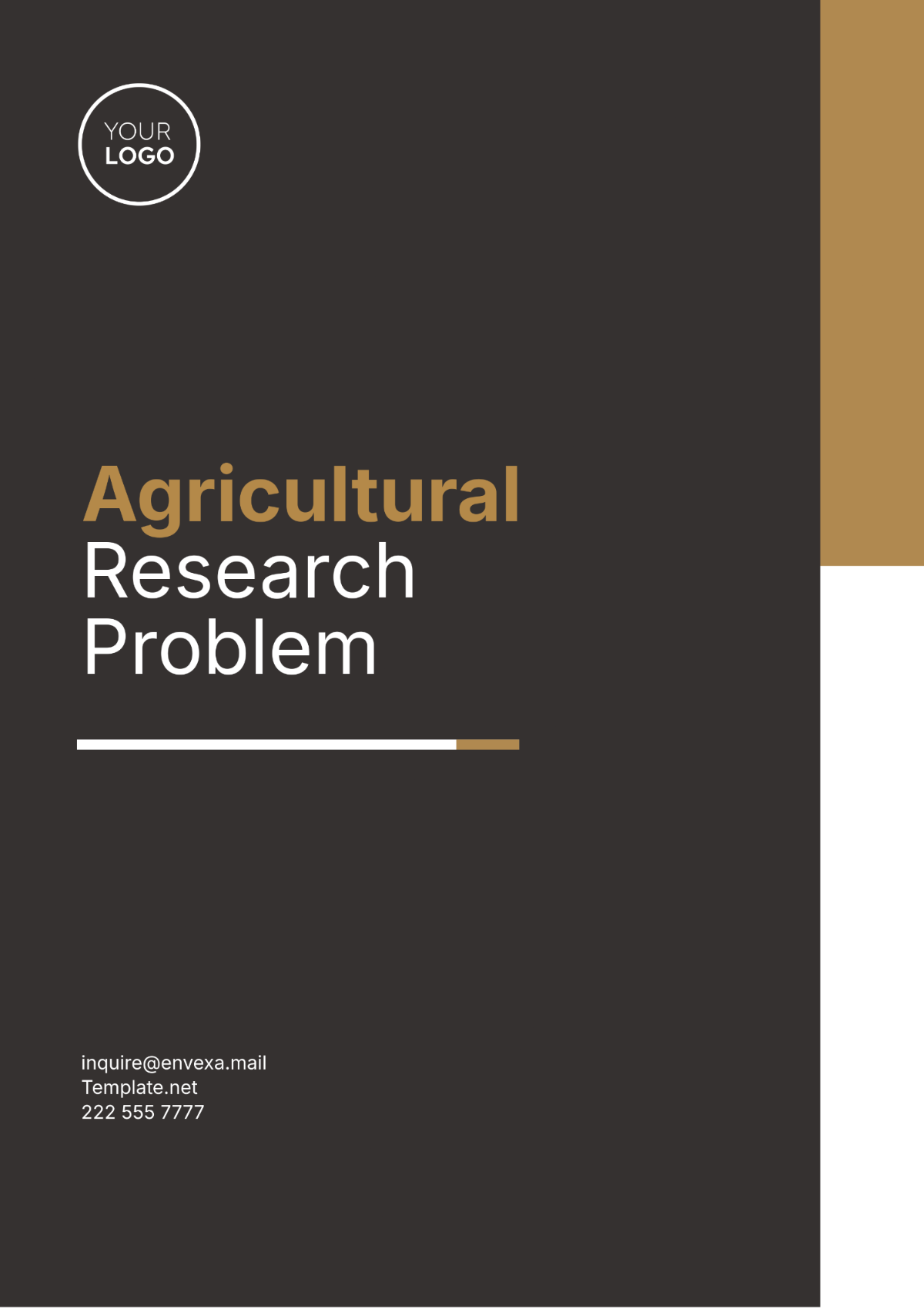 Agricultural Research Problem Template - Edit Online & Download