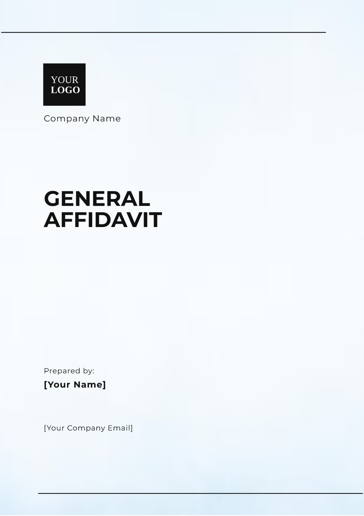General Affidavit Template - Edit Online & Download Example | Template.net