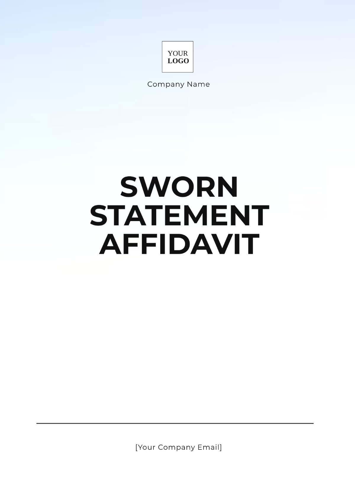 Sample Sworn Statement Affidavit Template - Edit Online & Download