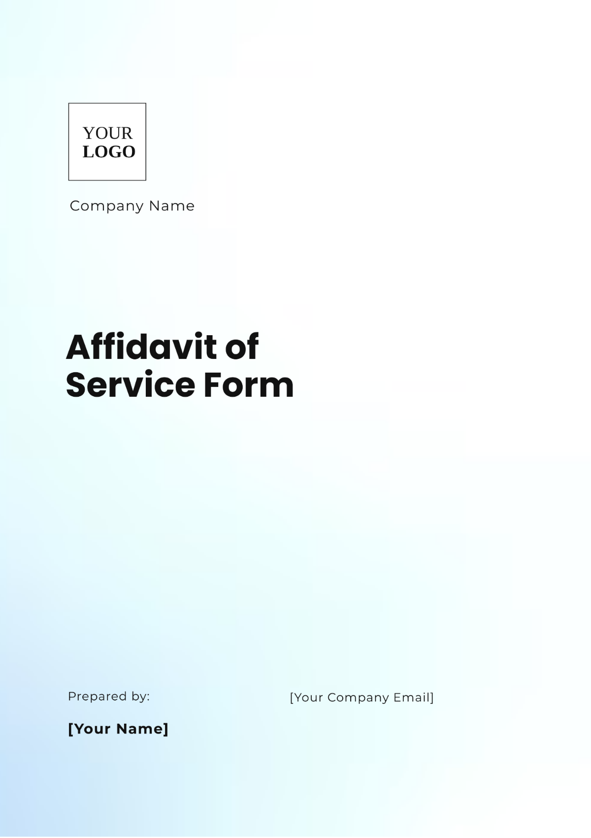 Affidavit of Service Form Template - Edit Online & Download