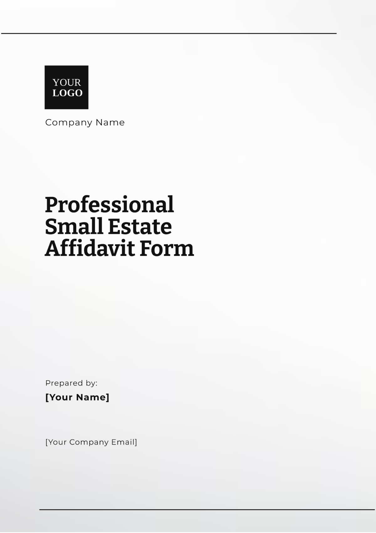 Professional Small Estate Affidavit Form Template - Edit Online & Download