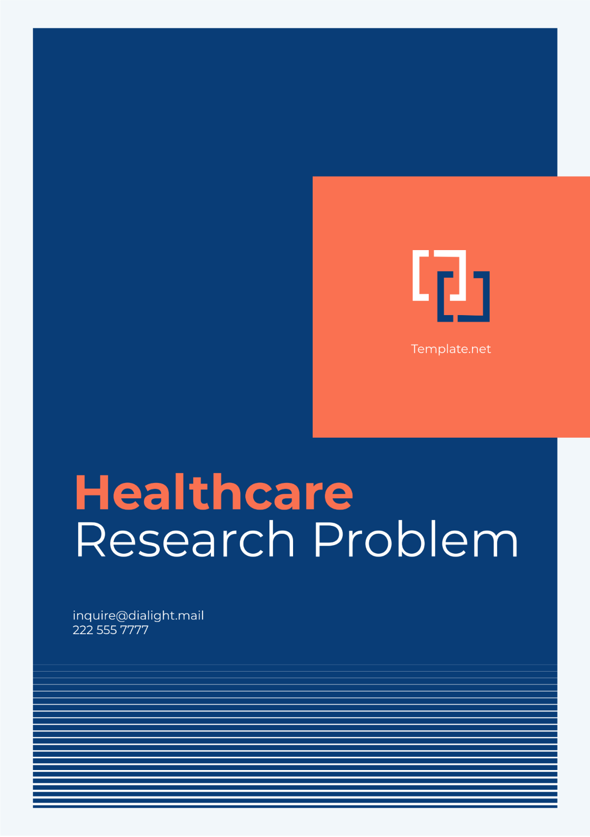 Healthcare Research Problem Template - Edit Online & Download