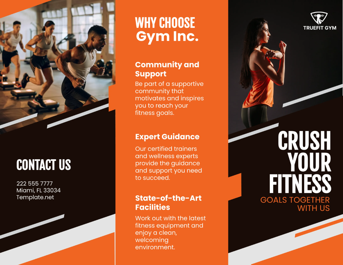 Free Gym Brochure Templates Editable And Printable Free Gym Brochure Templates Editable And Printable