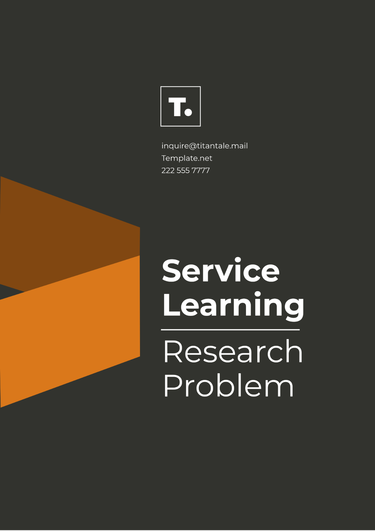 Service-Learning Research Problem Template - Edit Online & Download