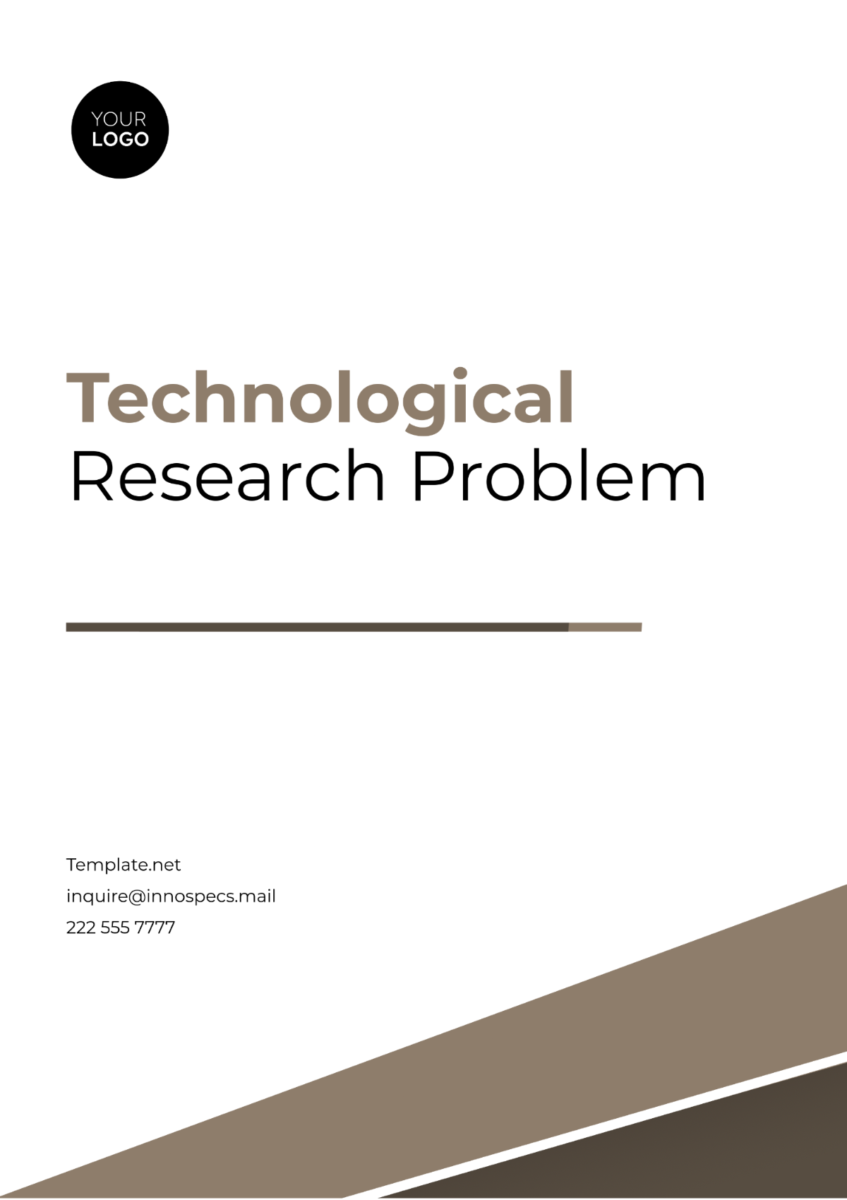 Technological Research Problem Template - Edit Online & Download