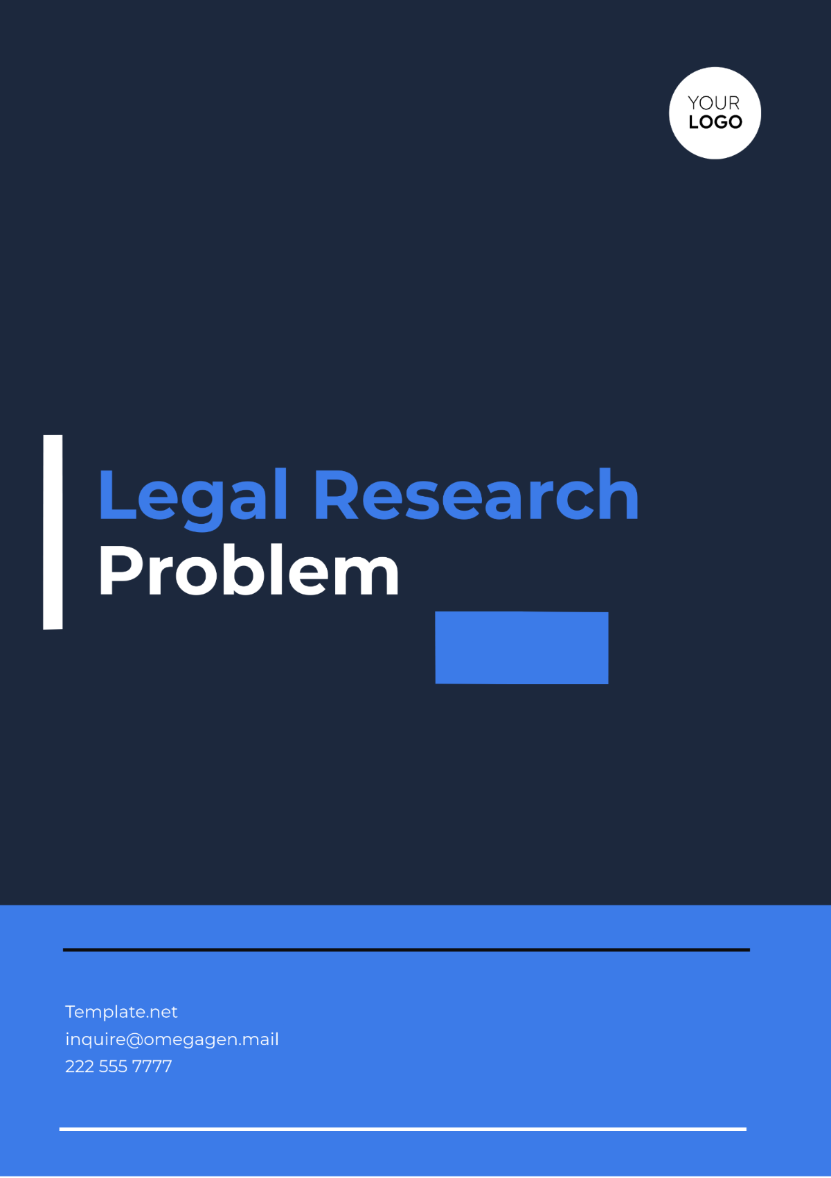 Legal Research Problem Template - Edit Online & Download