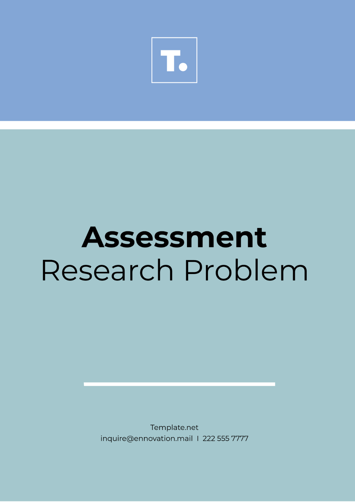 Assessment Research Problem Template - Edit Online & Download